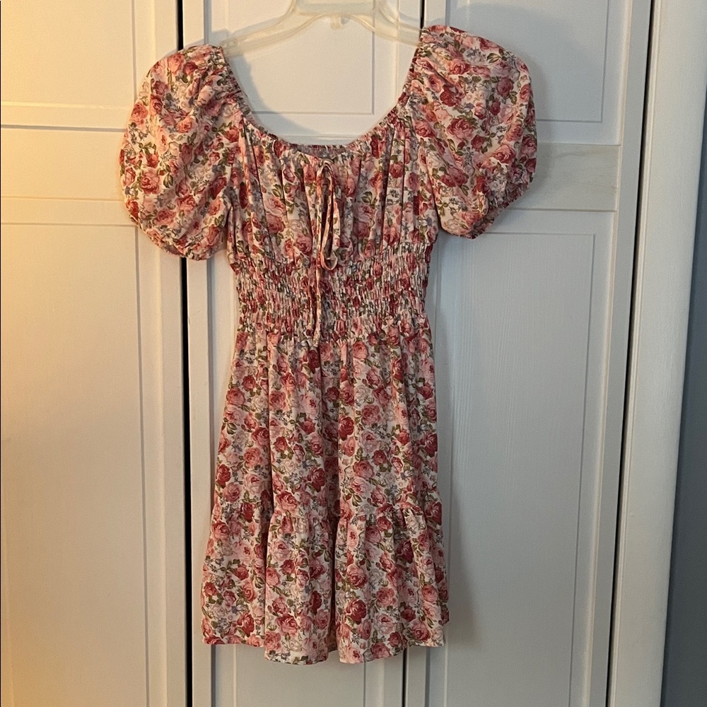 Floral Puff Sleeve Dress